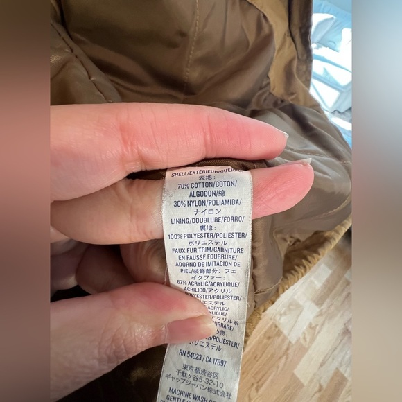 Old Navy Tan Winter Jacket Size Small - Picture 11 of 16